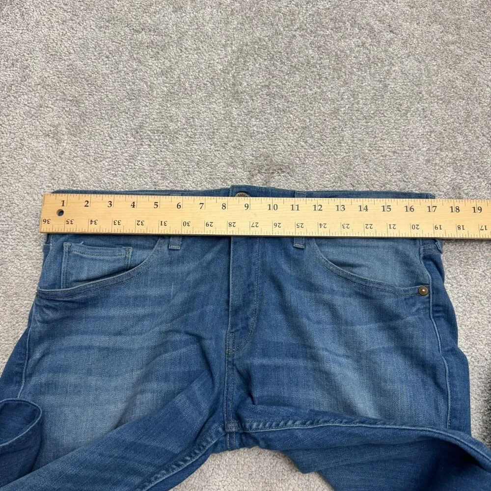 Paige Federal Hammonds Straight Slim Denim Jeans Men 34 Blue Medium Wash Stretch